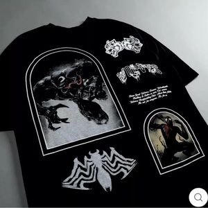 DARC SPORT “THE SPIDERS WEB” MARVEL SPIDER-MAN & VENOM “OUR VENOM” SHIRT  LARGE